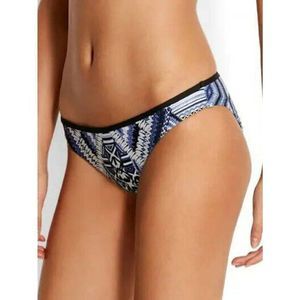 NWT Seafolly Desert Tribe Bluestone Hipster Bikini Bottoms (USA 10)